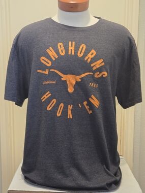 Authentic Apparel, Longhorns Charcoal Grey Tee, XL